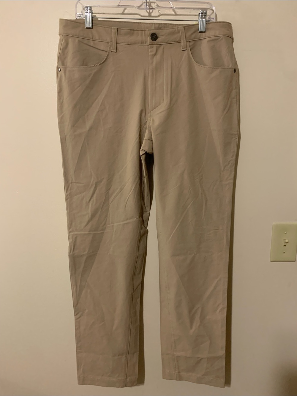all in motion Beige Straight-Leg Chinos